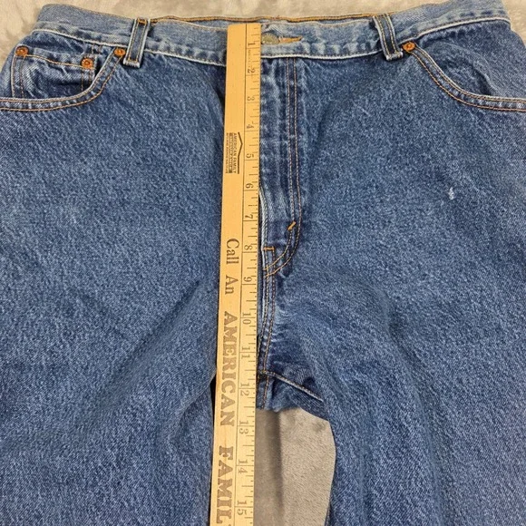 Vintage Levis 550 Classic Relaxed Fit Tapered Leg Jeans Denim Women 16 Retro - Picture 3 of 9